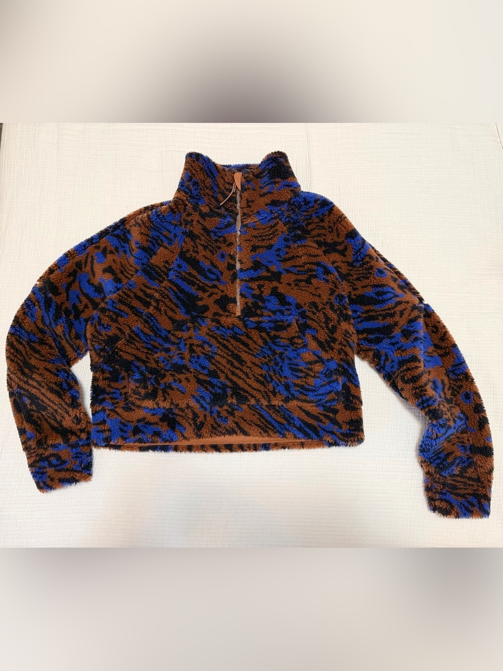 lululemon Scuba Oversized Fleece Funnel Neck Jacquard M/L